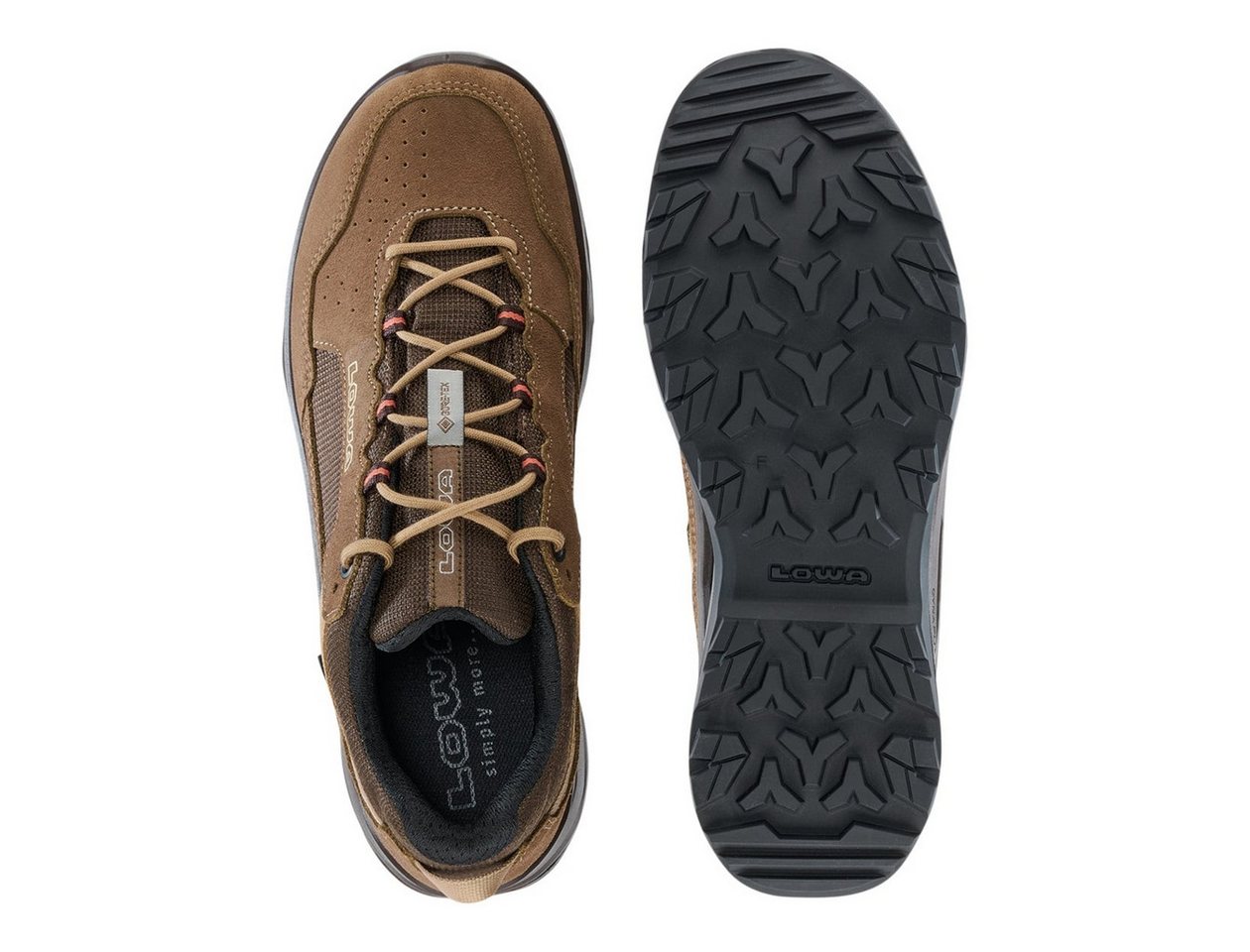Lowa Ventierra LO GTX (Veloursleder/Textil, wasserdicht) humus/braun Herren Wanderschuh Bild 3