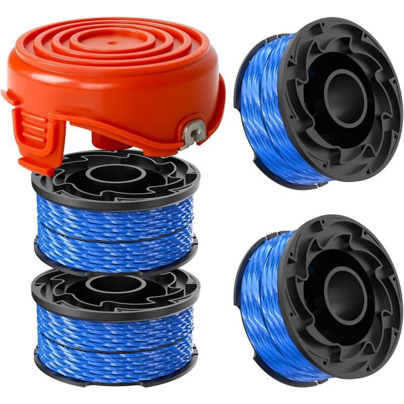Ersatzspule A6441 Für Black & Decker Freischneider Gl315, Gl350, Gl650, Gl652, Gl655, Gl660 Und Gl680, Durchmesser 1,65 Mm Und Länge 12,2 M.