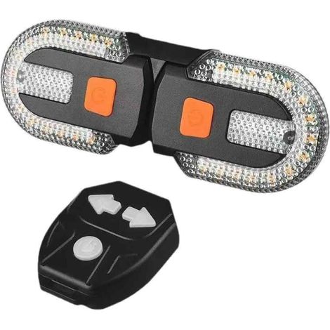 Usb-wiederaufladbares Kabelloses Fahrradblinker-set Mit Fernbedienung Für Nachtfahrten A164
