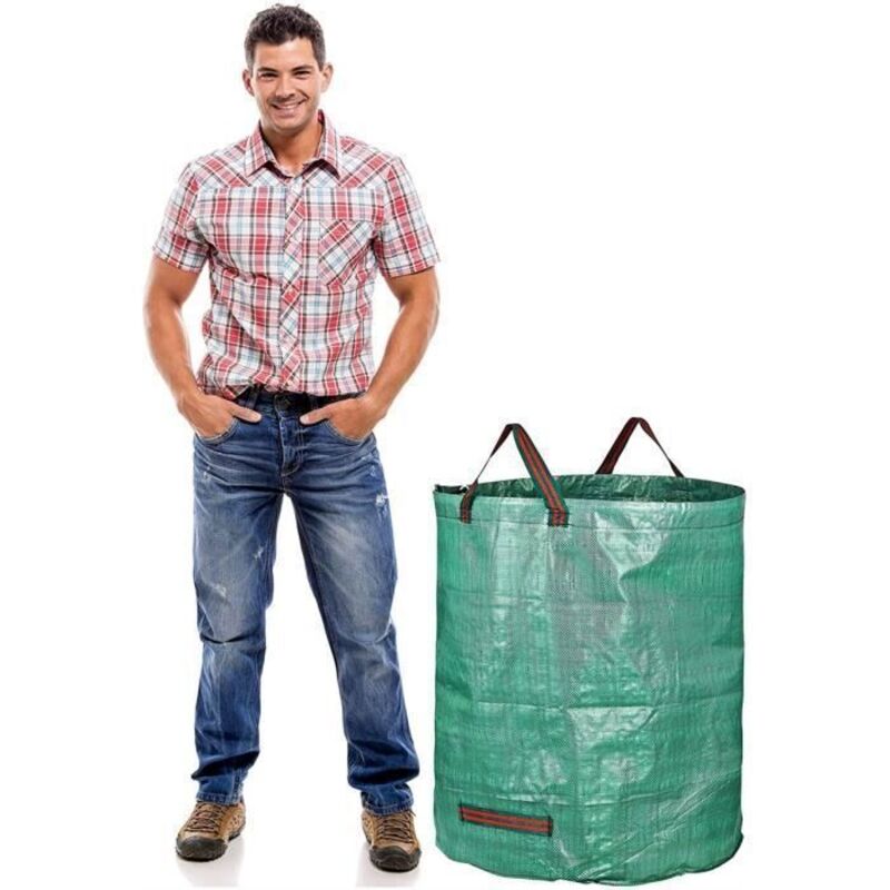 Bemsm Stoffmüllsack – 272 L, Für Gartenabfälle – Grün