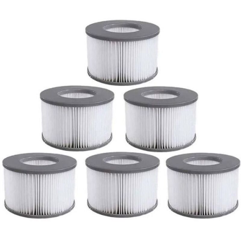 Lot De 6 Cartouches Filtrantes Pour Spas Gonflables Mspa