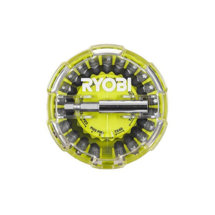 Schraubenzubehör-set - Ryobi - Rak22sdhok - 22 Teile - Magnetischer Bit-halter