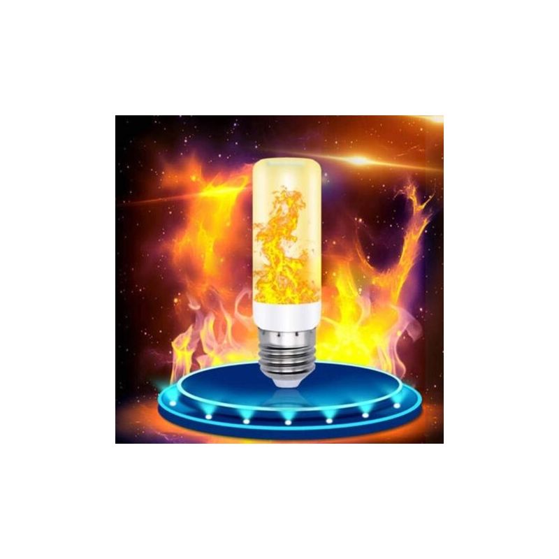 4er-pack E27 3w Glühbirnen Mit Flackerndem Flammeneffekt, 4 Leuchtmodi, Ip42 Wasserdicht, Für Weihnachten, Hotel, Bar, Festtagsdekoration, Gelb