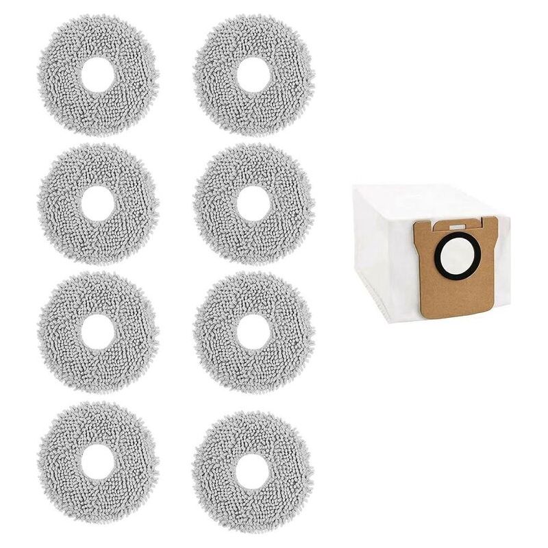 Set Mit 8 Waschbaren Reinigungstüchern Für Den Saugroboter L10s Ultra / Pro.