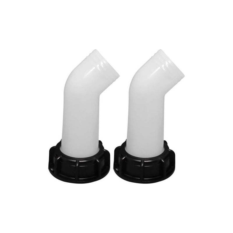 Set Mit 2 Ibc 1000l Ablassventilanschlüssen – Kunststoff-ablassmutter – Un-gewinde – Wassertankadapter