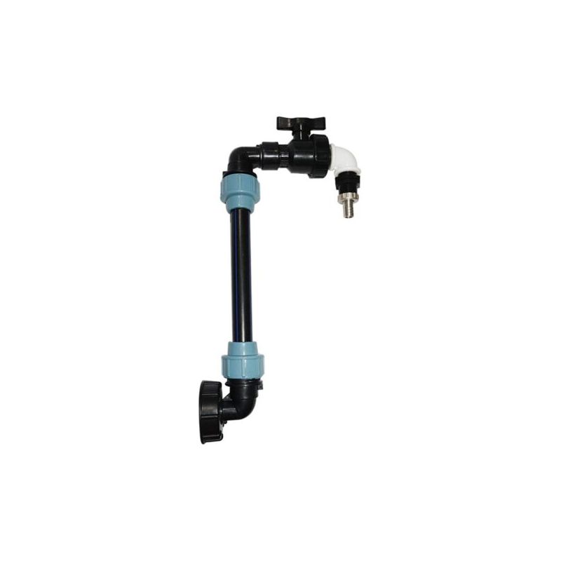 Ibc S60x6-anschluss, Auffangbehälteradapter, Messing-hahnanschluss, Ibc-adapter Mit 3/4-zoll-hahnanschluss, Schlauchanschluss Und Hahnanschluss (a)