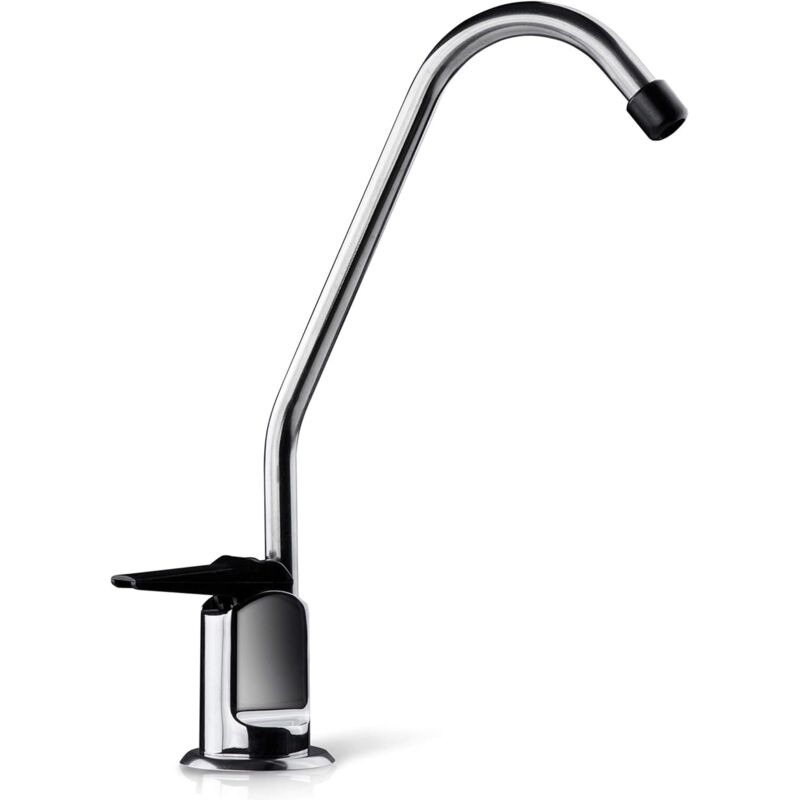 Ispring Gb1 Robinet De Filtre À Eau 100% Sans Plomb Pour La Plupart Des Systèmes D'Osmose Inverse Ou De Filtration D'Eau, Sans Espace D'Air, Finition Chromée, Pour Eau Potable