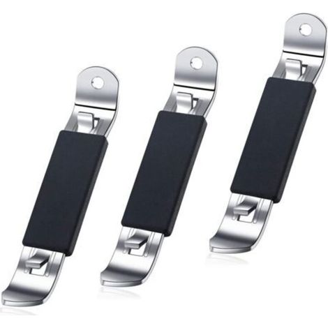 3-piece Magnetic Bottle Opener Set, Classic Beer Can Opener, Small Stainless Steel Bottle Opener With Magnet For Camping And Travel