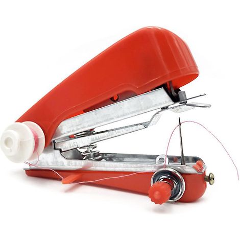 Mini Sewing Machine, Portable Manual Stitching, 3 Pieces, For Home And Travel Use