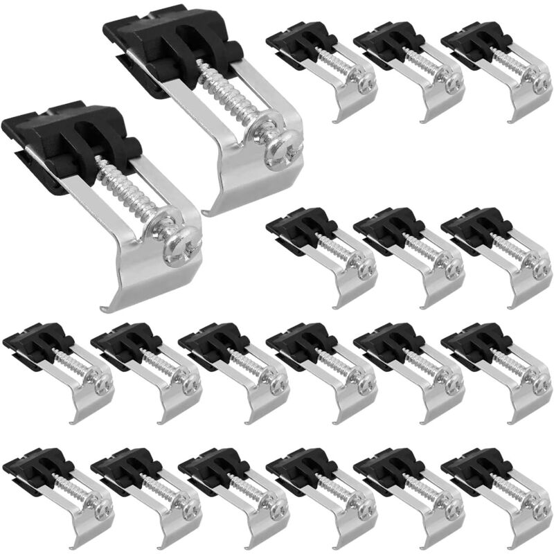 20 Pièces Installation De Clips De Fixation, Clips D'Évier Encastrés, Clips D'Évier De Cuisine, Accessoires Pour Évier De Cuisine Pour Salle De Bain Salle De Douche