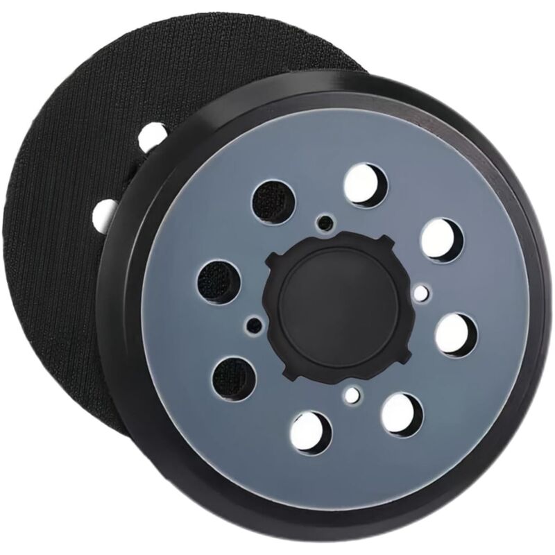 2pcs 125mm Plateau De Poncage Pour Dewalt, 5 Pouces À 8 Trous Plateau De Ponçage Pour Dwe6421 6421k Dwe6423 6423k Dcw210b Dwe64233&n329079, Patin De Remplacement À Boucle Et Crochet