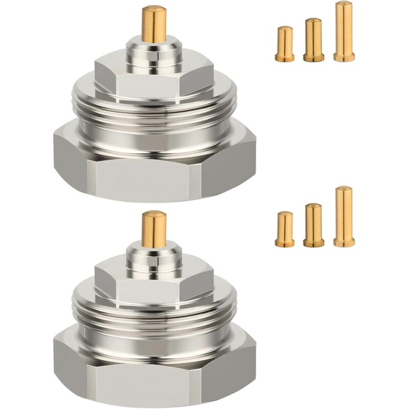 Lot De 2 Adaptateurs De Radiateur M30 X 1,0 Vers M30 X 1,5 Pour Valves Oventrop 1011445 - Robinet Thermostatique À Filetage Fin Pour Thermostat/vanne De Chauffage