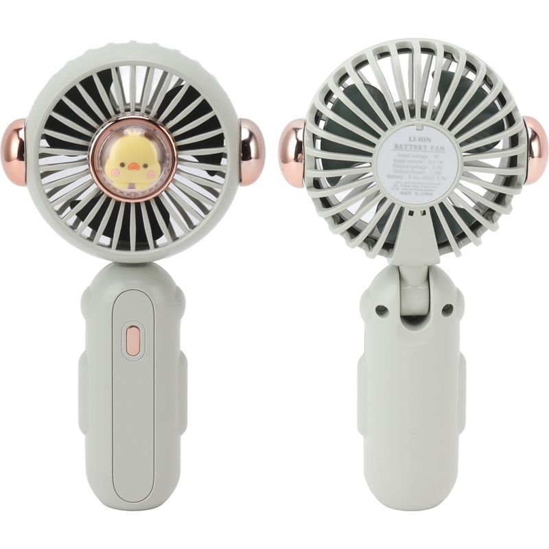Wiederaufladbarer Taschenventilator Mit 900 Mah, Faltbar, Leicht, Leise, Ideal Für Den Sommer, Umweltfreundlich.