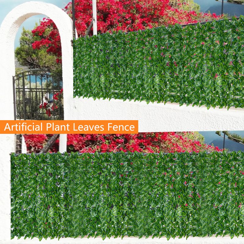 Künstliche Grüne Sichtschutzhecke, Ideal Für Garten, Balkon Und Terrasse, Mit Uv-schutz, Für Den Innen- Und Außenbereich