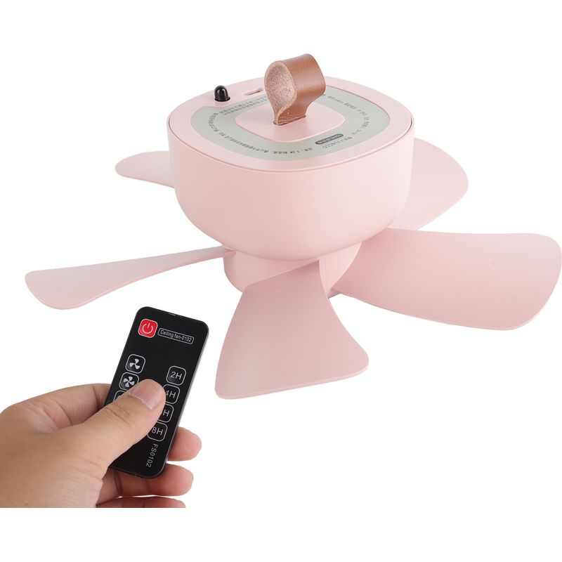 Tragbarer Usb-deckenventilator Mit Fernbedienung, Mini-hängeventilator Für Camping Und Pavillons
