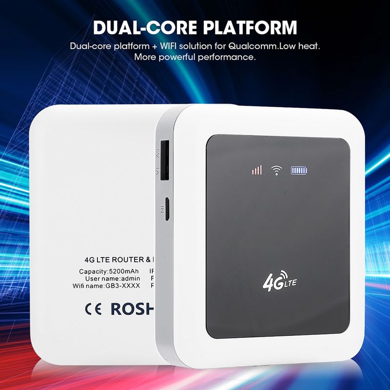 Mini-tragbarer 4g/3g-wlan-router Ohne Sim-karte, Universal (europa-, Asien- Und Afrika-version)