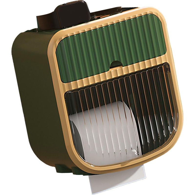 Wandmontierter Toilettenpapierhalter, Papierhandtuchspender, Taschentuchspender Für Den Heimgebrauch, Grün