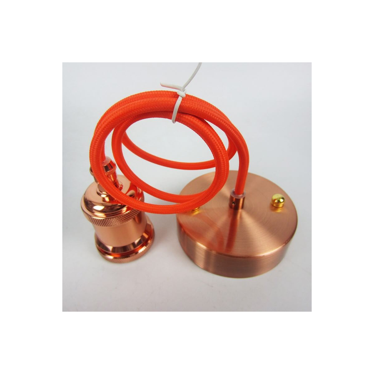 Kupfer Und Orange Decke Bereit Zur Installation Gewebt
