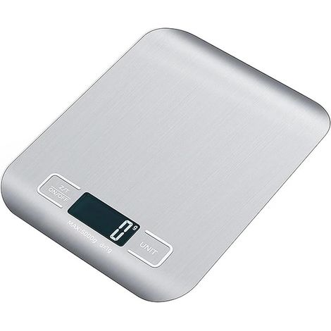 Balance De Cuisine Numérique 5kg/1g, Écran Lcd, En Acier Inoxydable, For La Maison, Les Bijoux, Collations, Outils Cuisson,battery(non Inclus)