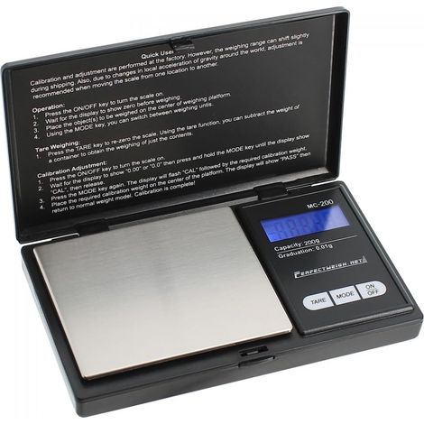 Balance De Précision, 200g/0.01g Balance De Cuisine, Balance De Precision, Balance De Poche Avec Écran Lcd, Petite Balance De Bijoux