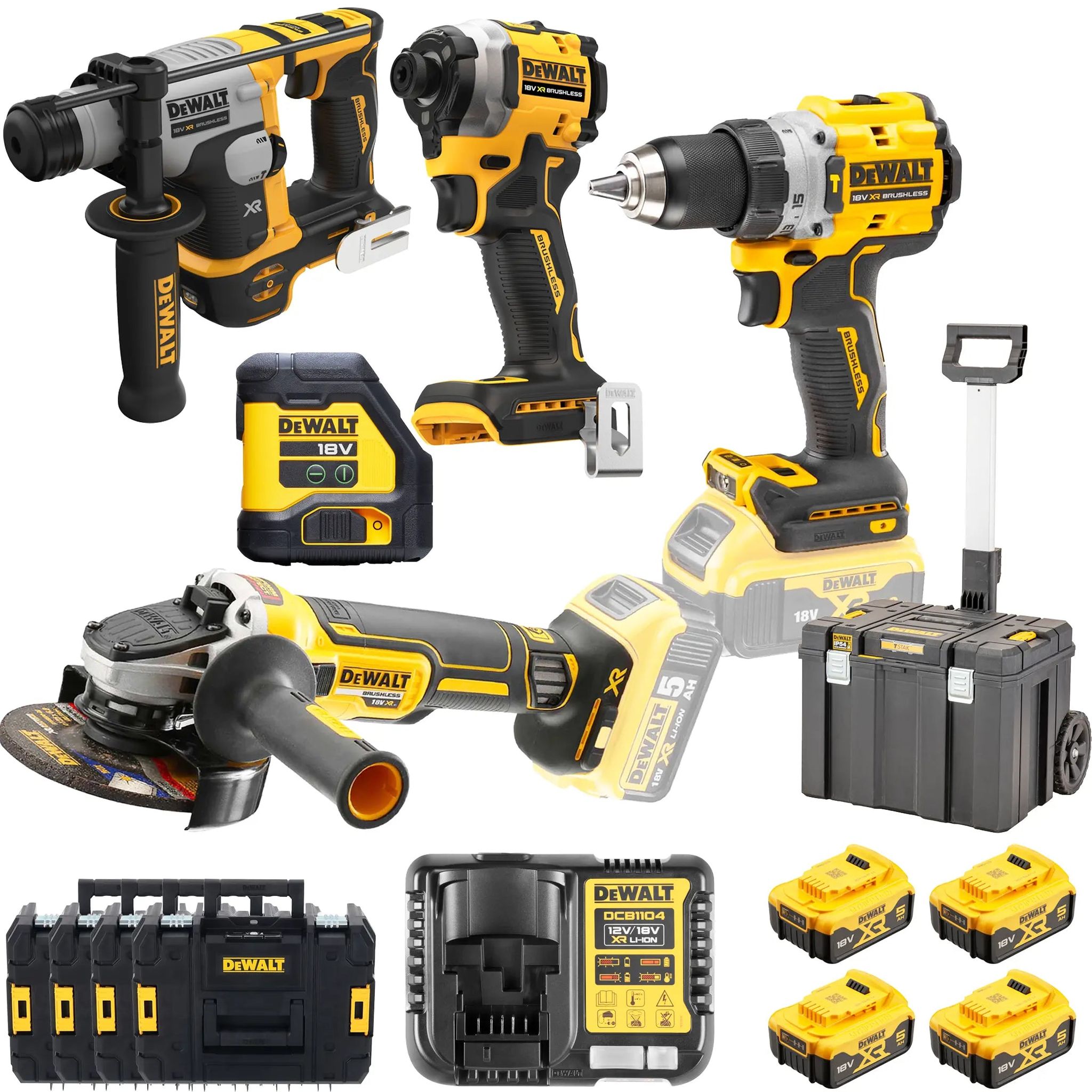 Bausatz Dewalt Dck5007p4t-it 18v 5ah