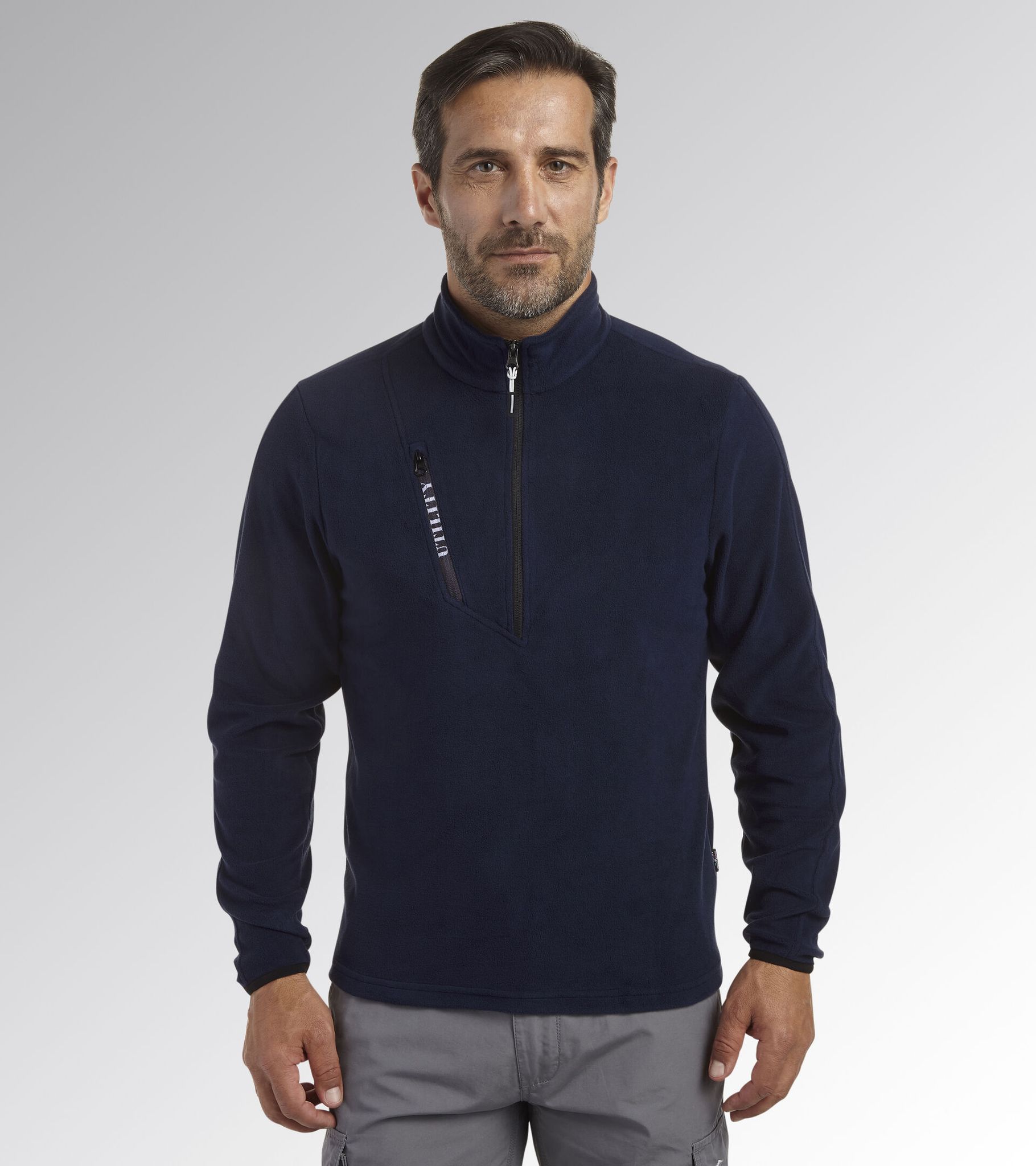 Utility Sweatshirt Micropile Pocket Litework - M - Blau - Diadora