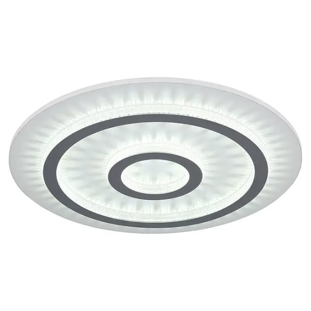 Led Deckenleuchte Dimmbar Mit Fernbedienung Kristall Deckenlampe Weiß Wohnzimmerlampe, Farbwechsel, 40w 1300lm Warmweiß-kaltweiß, D 45 X 5,5 Cm