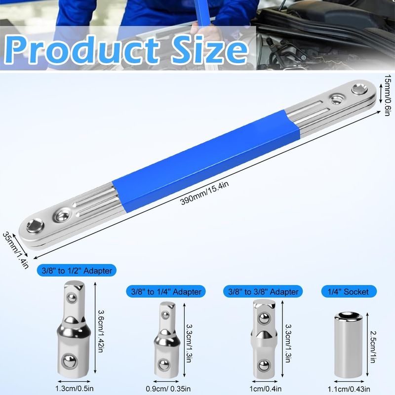 1/4", 3/8", 1/2" Abgewinkelter Steckschlüssel Für Mechaniker