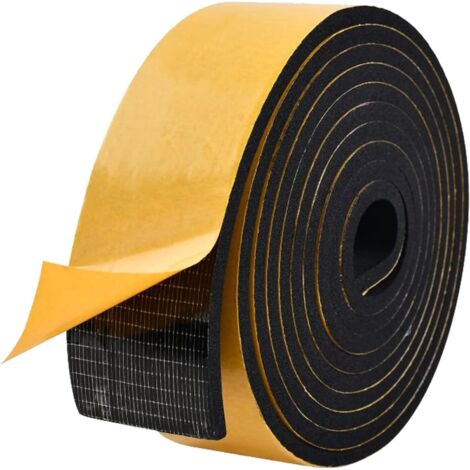 50 Mm Breite, 5 Mm Dicke Neopren-schaumstoffstreifen, Neopren-schaumstoffrolle, Gummidichtung, Türdichtung, Antivibration, Stoßdämpfung, Möbelisolierung, Fahrzeugschutz, 3 Meter