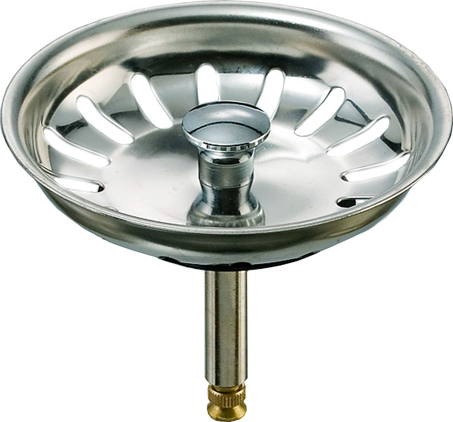 Universal Siebkörbchen 3,5 Zoll (ø81 Mm), Für Spülen Mit Excenterbedienung / Edelstahl Siebkörbchen , Excenterbedienung , Excenter , Chrom , Ø 8 X 48 - 69 Mm
