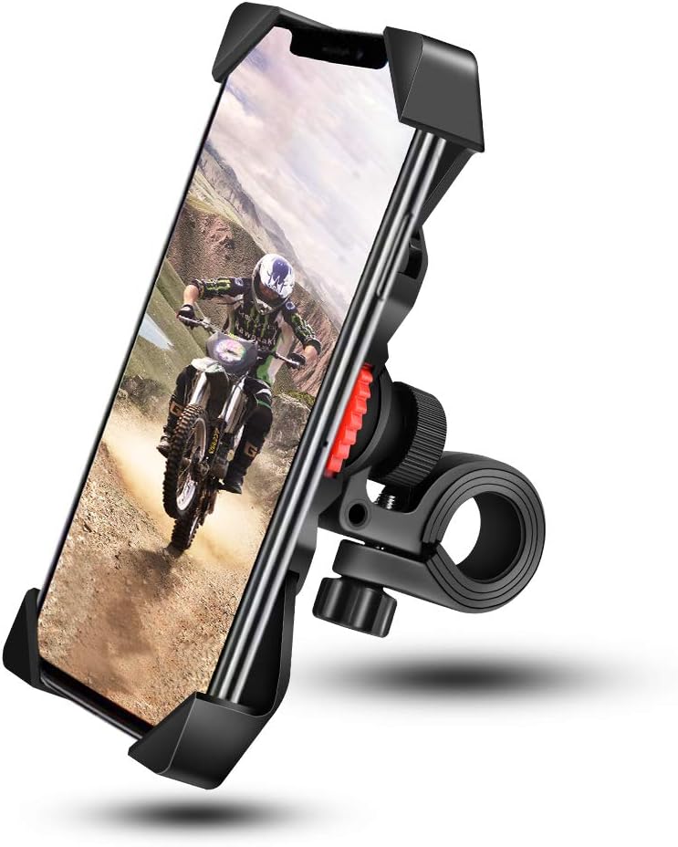 Fahrrad-/motorrad-handyhalterung, Lenkerhalterung Mit 360°-drehung Für Smartphones Von 3,5 Bis 6,5 Zoll, Gps-geräte Und Andere Geräte – Rapanda
