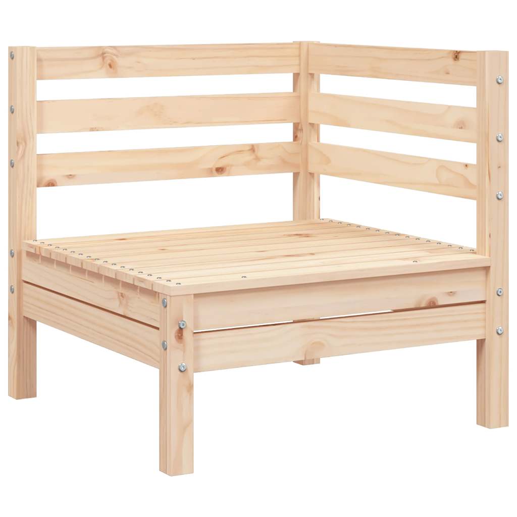 Maison Exclusive - Corner Sofa Solid Pine Wood Natural Pine 63.5