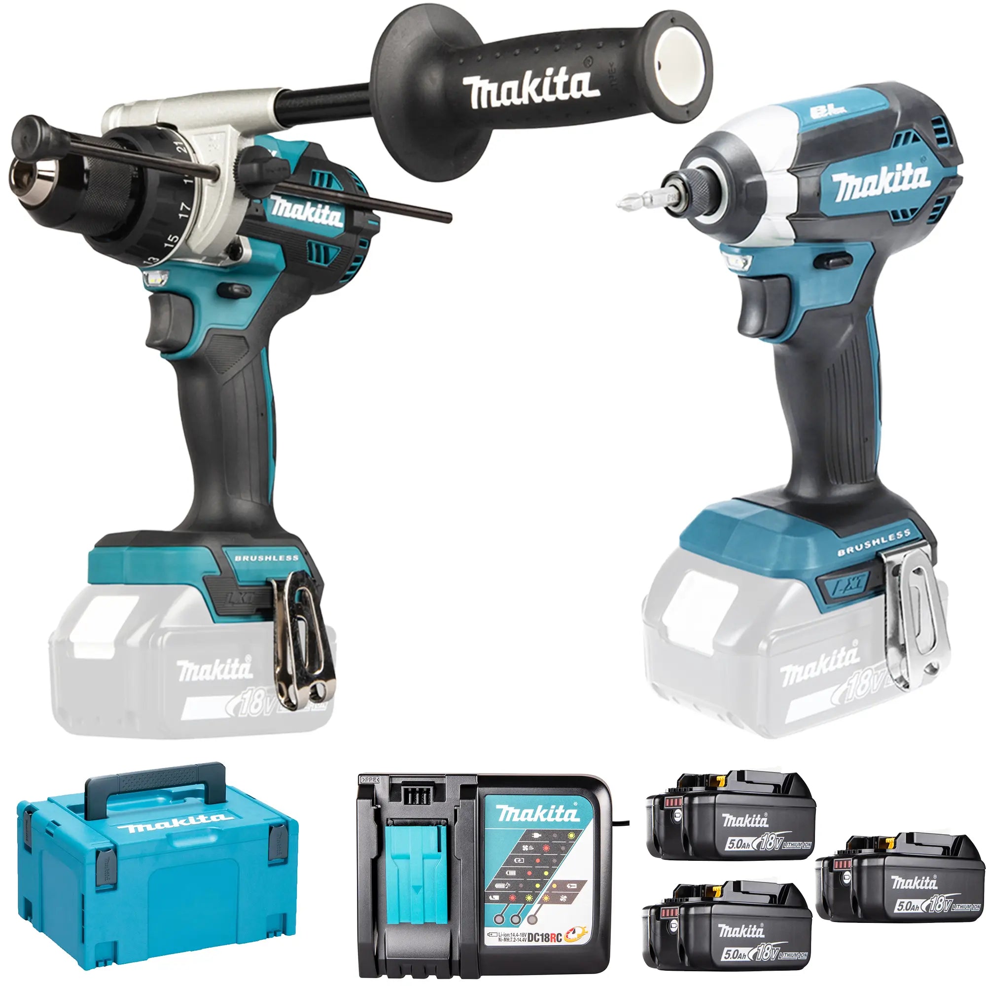 Kombi-set Makita Dlx2550tj 18v 5ah