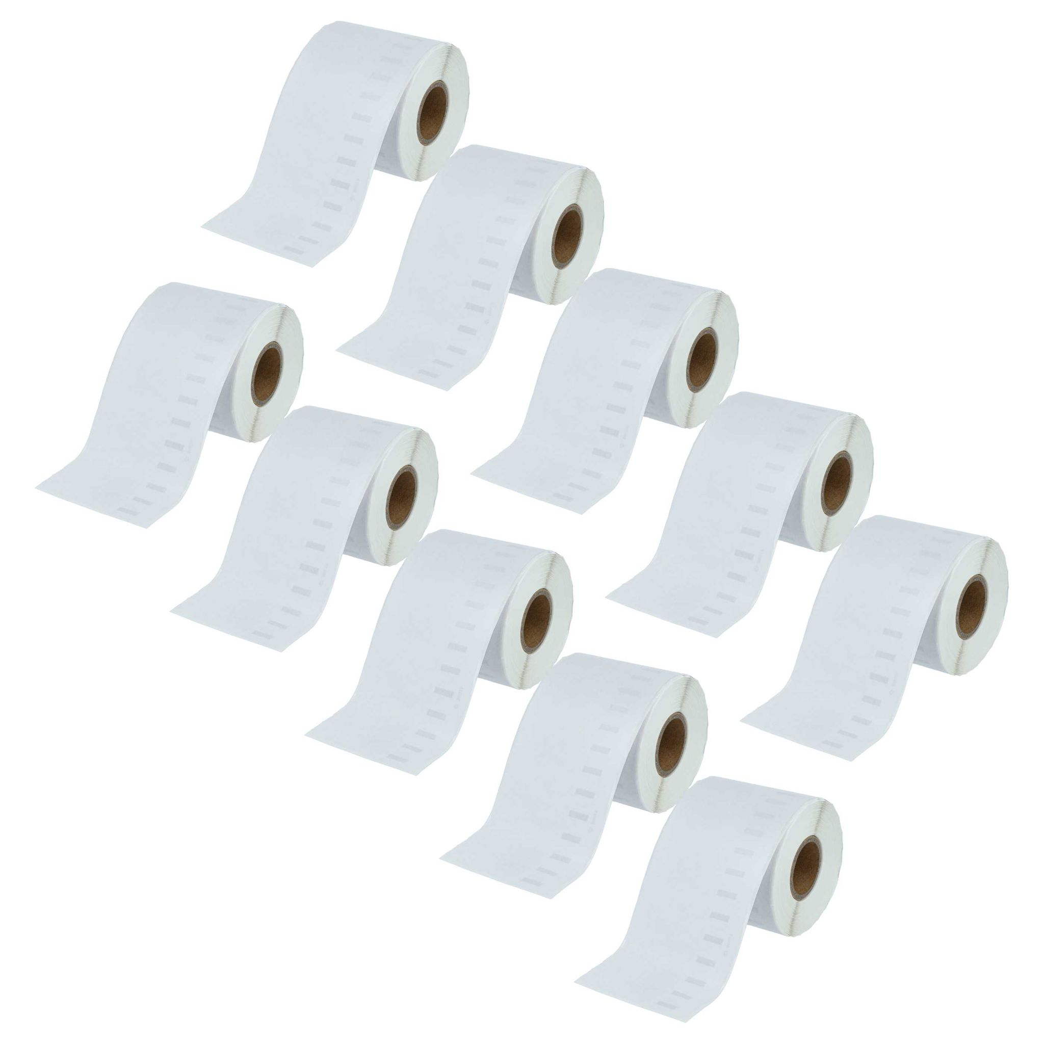 Vhbw - 10x Etiketten-rolle 59mm X 190mm (110 Etiketten) Kompatibel Mit Dymo Labelwriter 310, 310 Turbo Ii, 310 Ii Etiketten-drucker Weiß