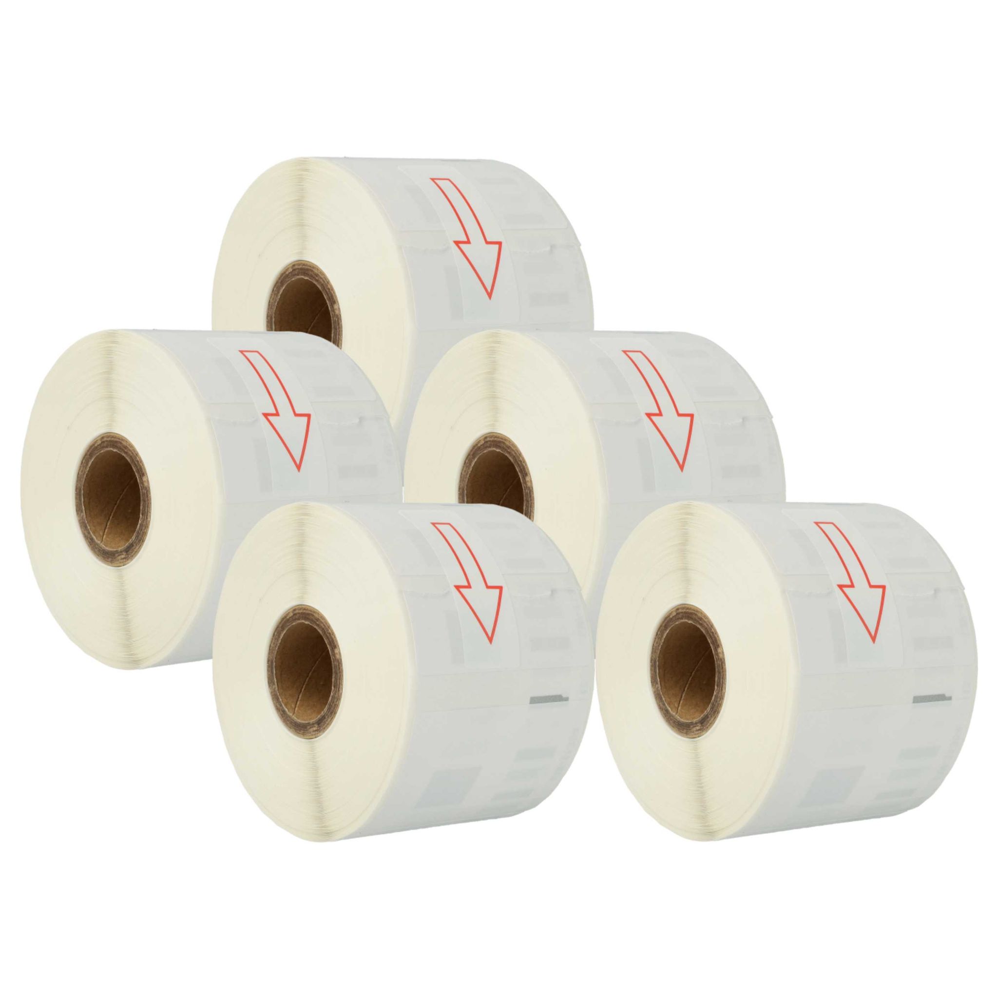 Vhbw - 5x Etiketten-rolle 57mm X 32mm (1000 Etiketten) Kompatibel Mit Dymo Labelwriter 310, 310 Ii, 320, 310 Turbo Ii Etiketten-drucker