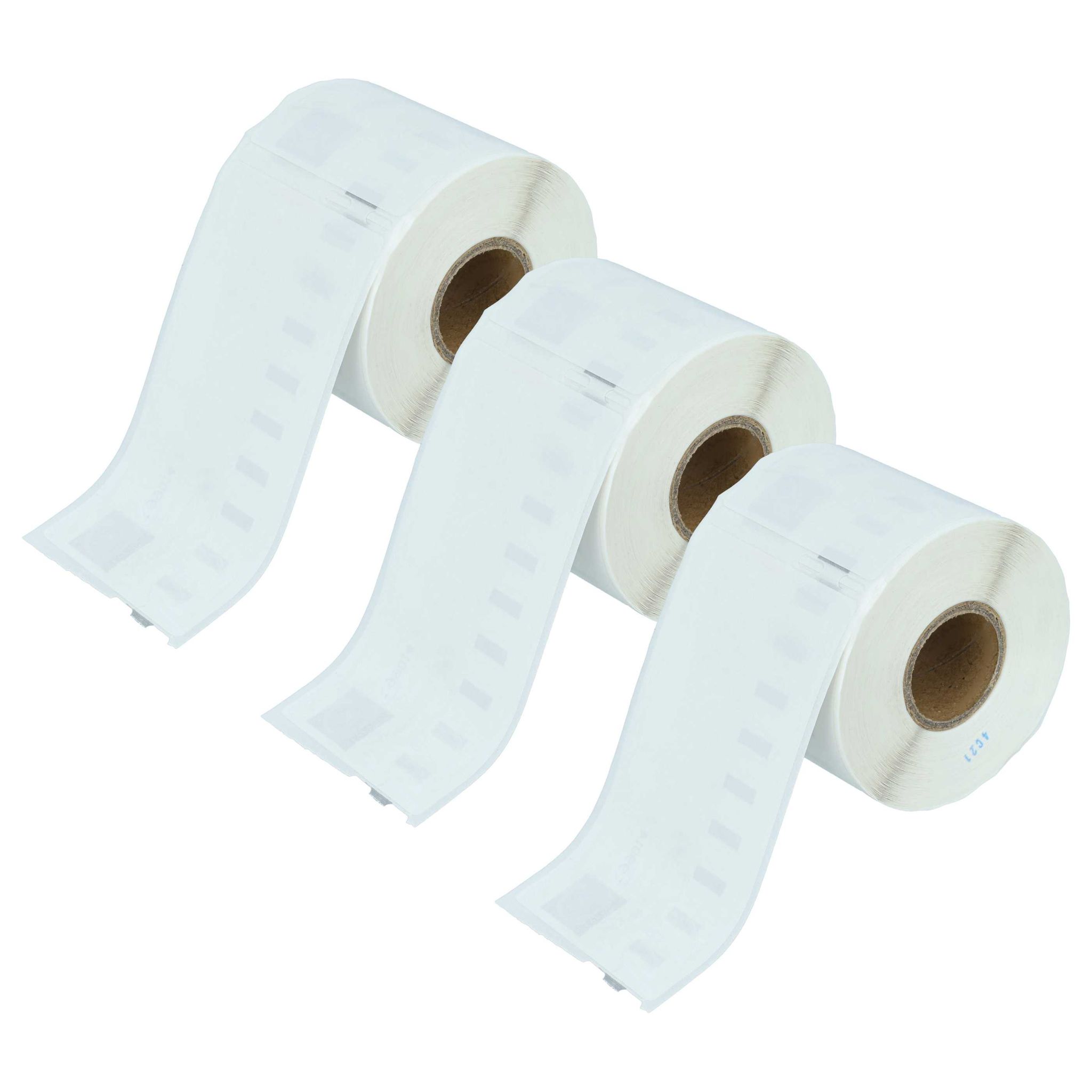 Vhbw - 3x Etiketten-rolle 54mm X 101mm (220 Etiketten) Kompatibel Mit Dymo Labelwriter 330 Turbo Ii, 400 Duo Etiketten-drucker Weiß