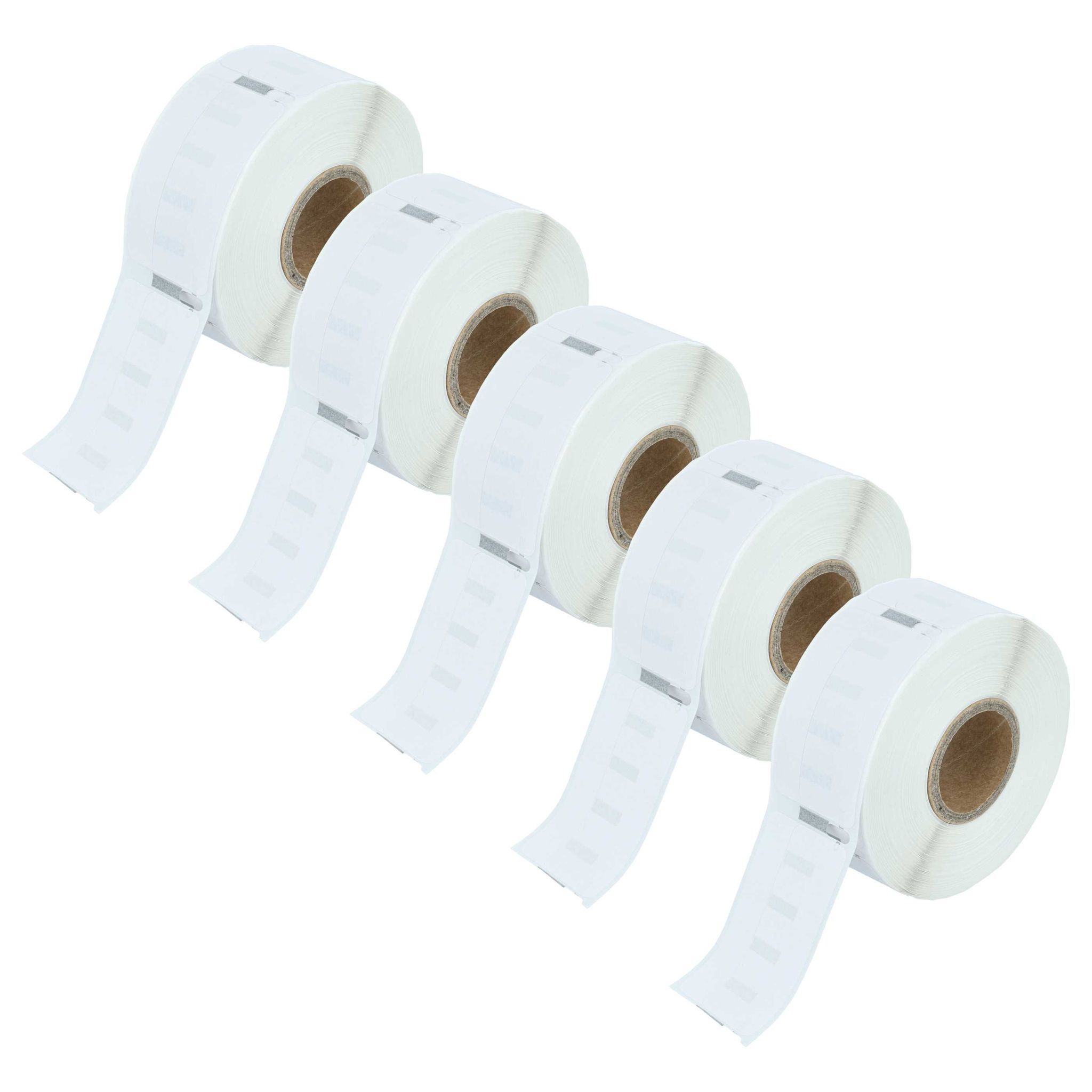 Vhbw - 5x Etiketten-rolle 19mm X 51mm (220 Etiketten) Kompatibel Mit Dymo Labelwriter 400 Turbo, El40, El60 Turbo, El60 Etiketten-drucker