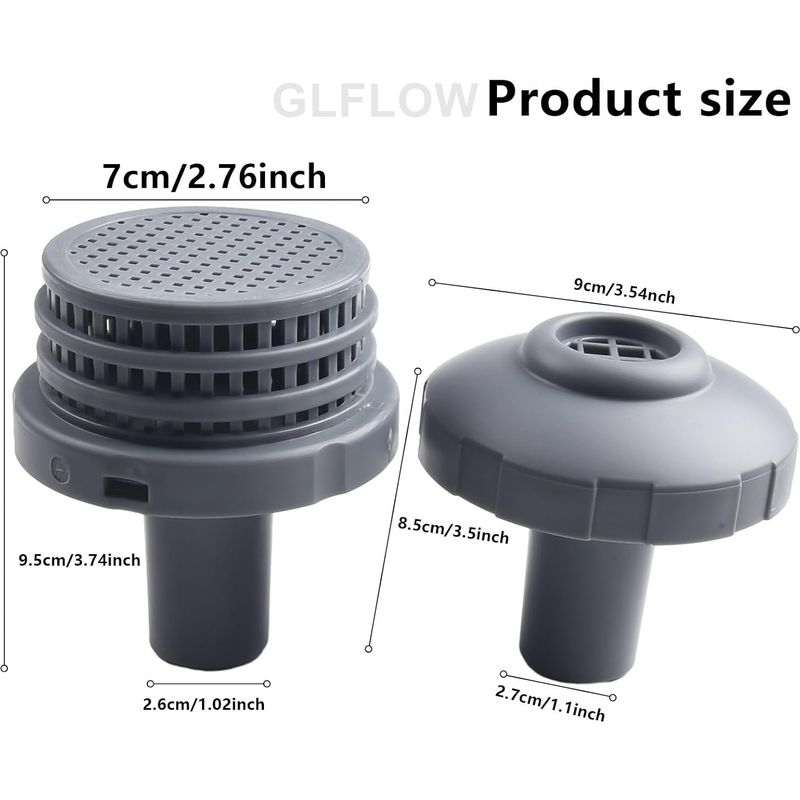 Intex 32-mm-pooleinlassdüsen-set Mit Filteraufsatz Für Die Easy Set-serie, Komplettes Ersatzteilset Für Oberirdische Pool-wasserstrahlpumpen