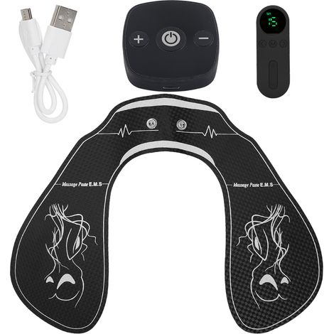 Kabelloser Ems-gesäßstimulator Mit Fernbedienung Für Straffung Und Massage, Schwarz