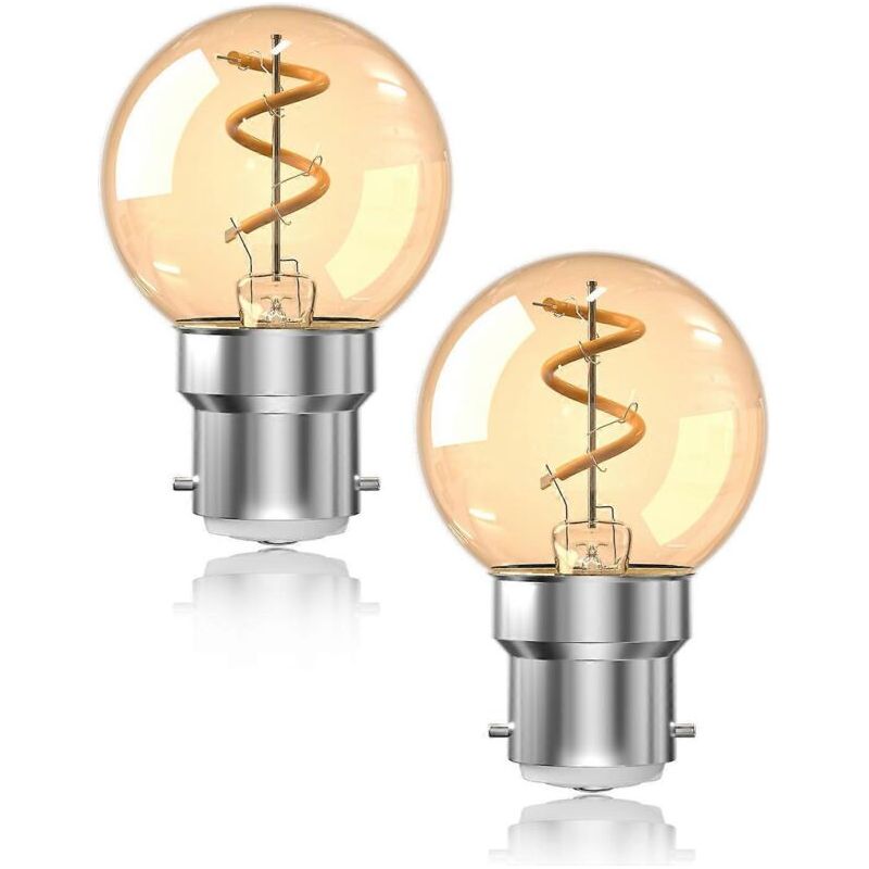 Vintage Led-lampe Mit B22 Bajonettfassung, 1w, Nachtlicht, Warmweiß 2200k, Entspricht Einer 15w Glühbirne, Nicht Dimmbar.