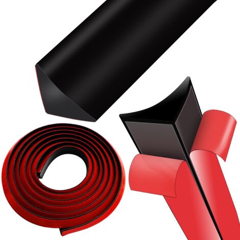 Küchenarbeitsplatten-abschlussprofil, Eckverbinder, Selbstklebender Küchenverbinder, Weicher, Wasserdichter Gummi (schwarz, 3 Meter)