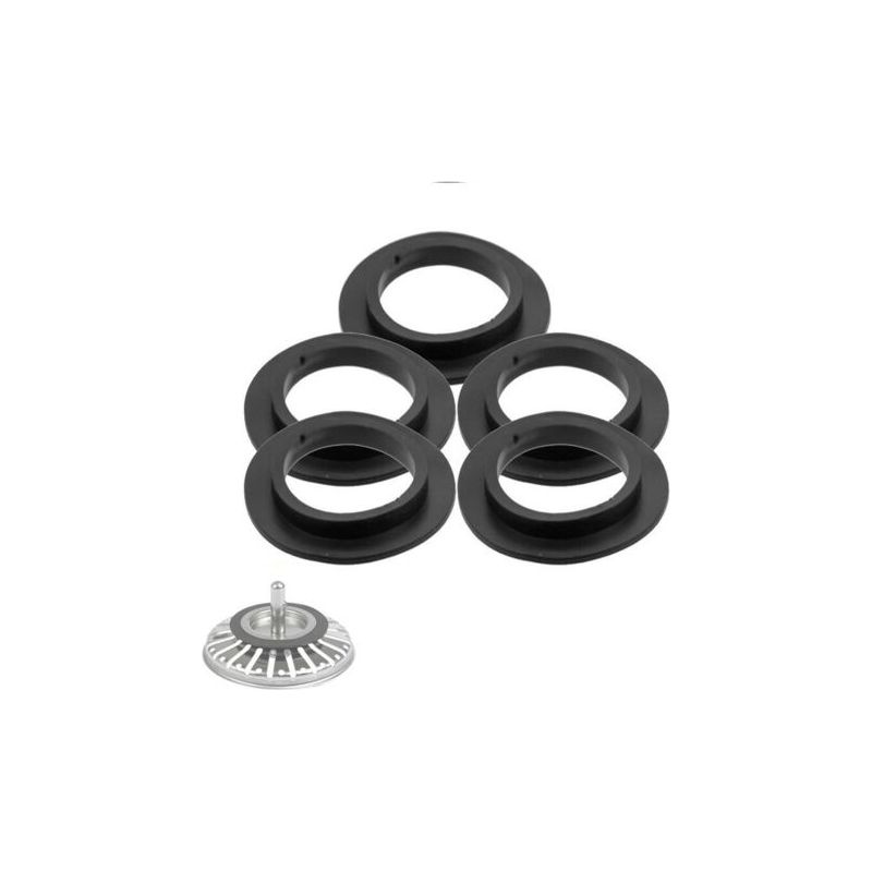 Set Mit 5 Abflussdichtungen Für Badewannen, Waschbecken Und Badezimmerwaschbecken, Lippendichtungen, Gummidichtungen Für Siebeinsätze...debuns