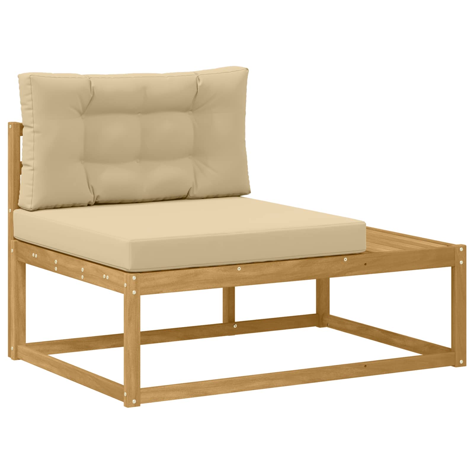 Maison Exclusive - Outdoor End Sofa Polyester Weiß Gewaschen Und