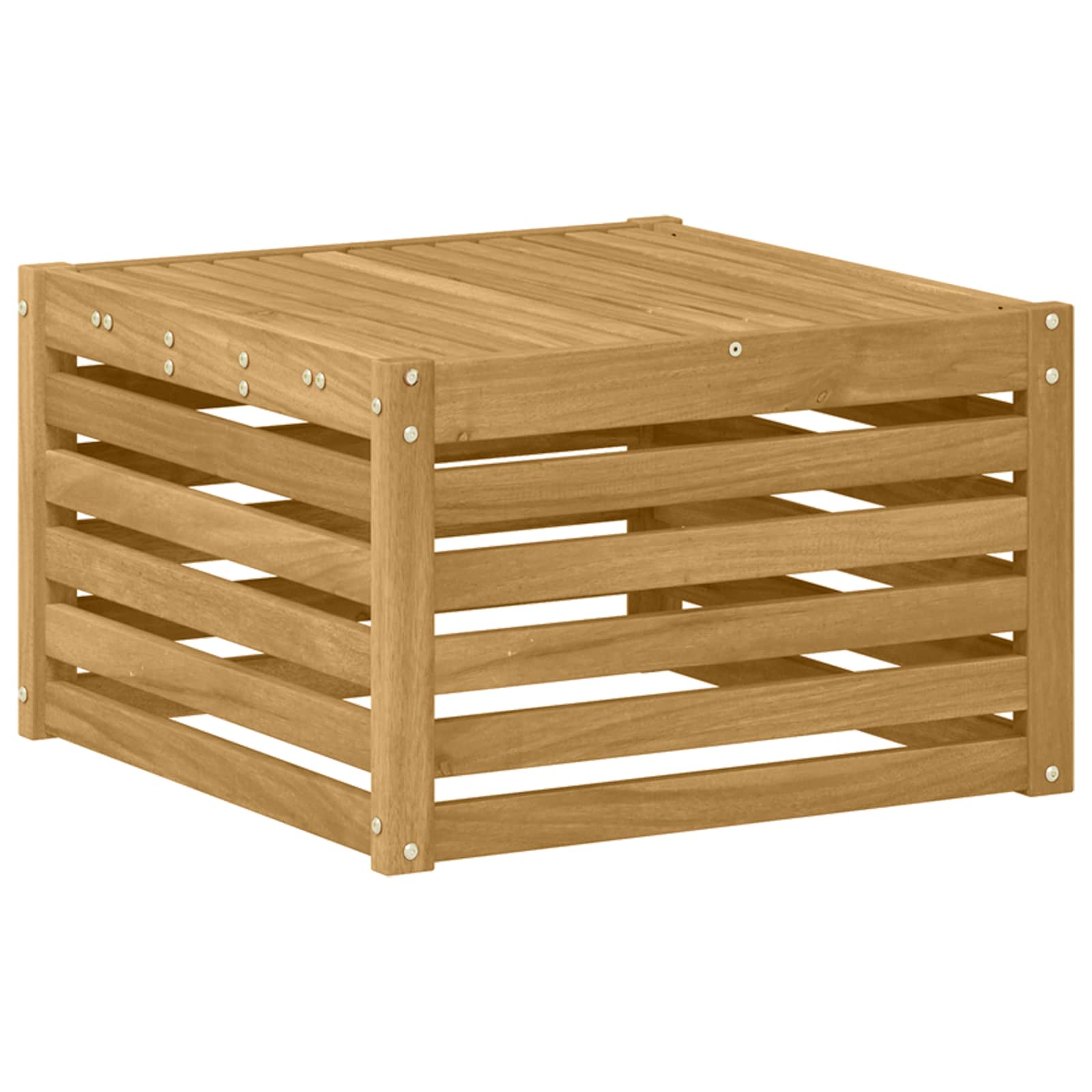 Maison Exclusive - Tisch Für Outdoor Massivholz Akazie Weiß Gewas