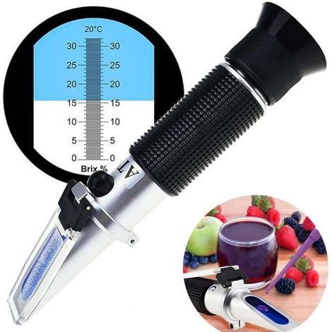 Refraktometer Zur Messung Des Zuckergehalts (0–32 Brix) Für Wein, Mit Atc-funktion
