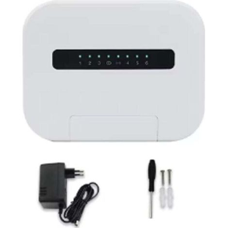 Tuya 6-stationen-wlan-bewässerungssteuerung Für Den Innenbereich, Fernbewässerungssystem Per Smartphone Für Eu-stecker A