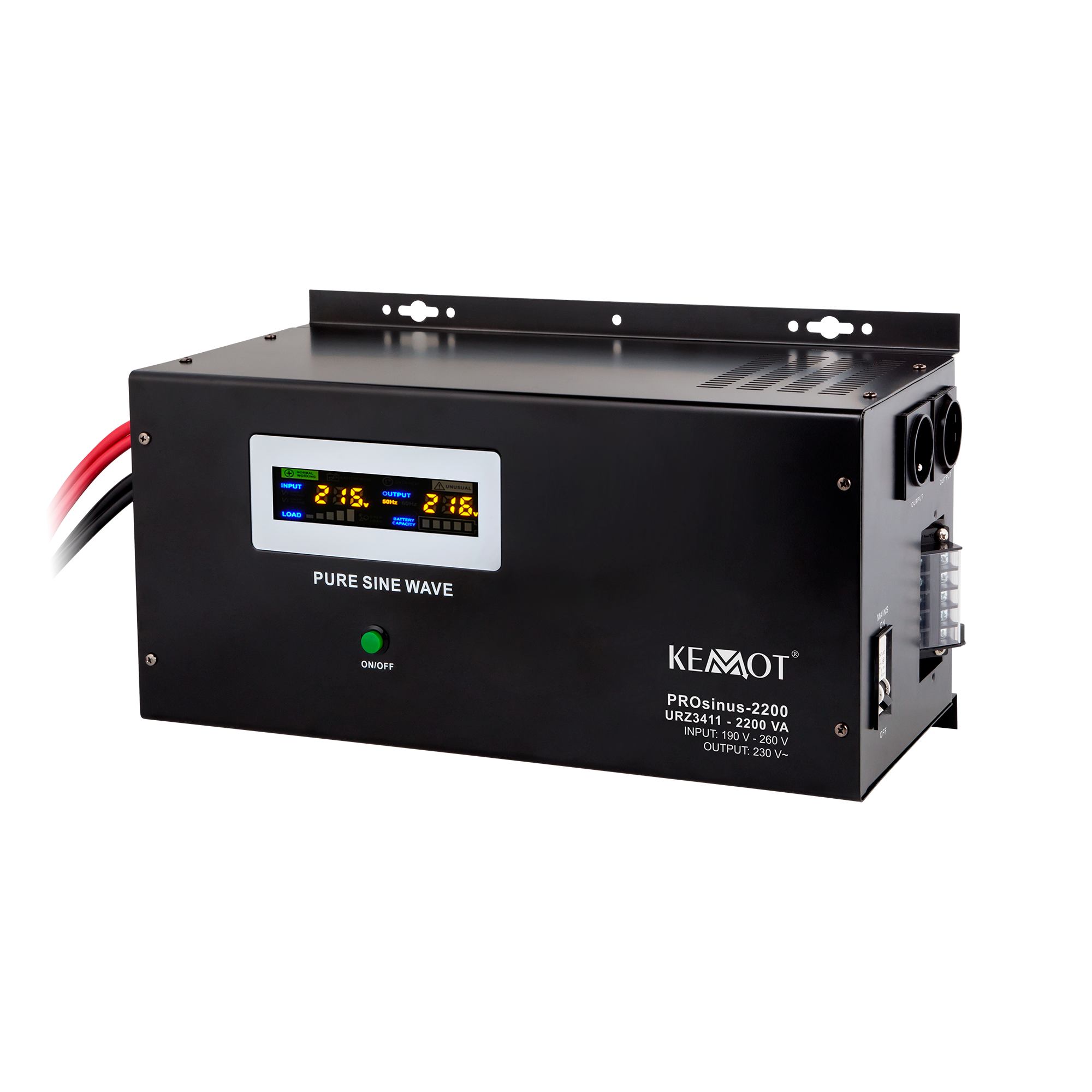Kemot Prosinus-2200 Wand-notstromversorgung 12v 230v 2200va/1600w