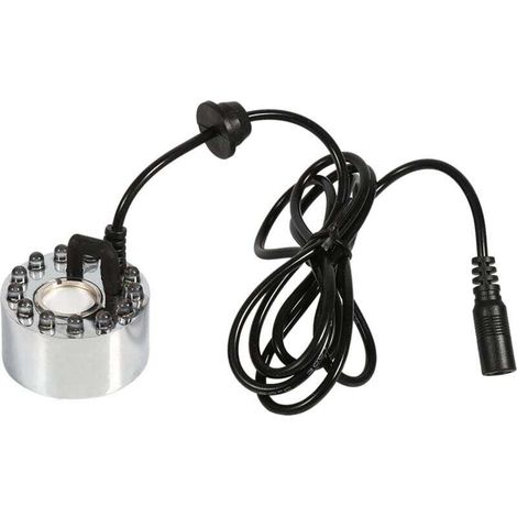 Ulisem Ultraschall-luftbefeuchter Für Springbrunnen Und Teiche, 12 Leds, 24 V, Farbnebel (dreifarben-nebelgenerator), Ultraschall-luftbefeuchter