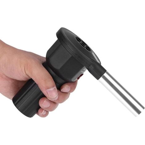 Bbq-ventilator – Tragbarer Elektrischer Ventilator Für Camping Und Grillen Im Freien, Schwarz