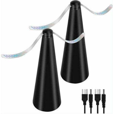 Fliegenabweisender Ventilator, 2er-pack, Chemikalienfrei, Hält Fliegen Und Insekten Von Lebensmitteln Fern, Ideal Für Camping, Esszimmer Und Garten.
